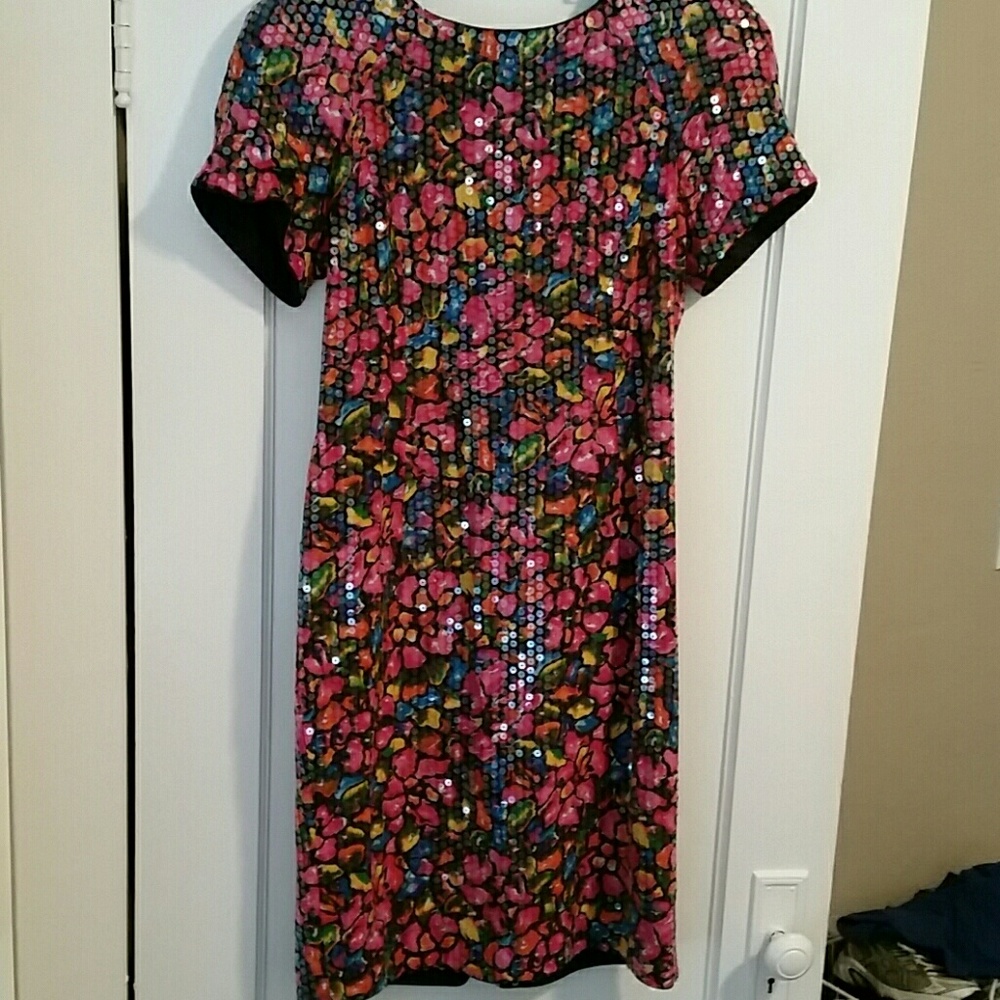 Sequined cocktail dress